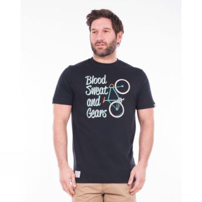 Tee Brakeburn Blood Sweat And Gears Hombre - Gris Oscuro - Chile FTP375104